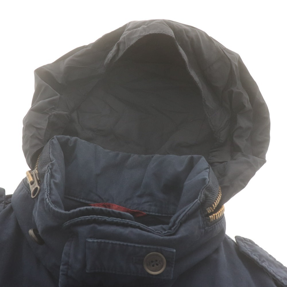 ■ Fay Jacket Long Sleeve Outer Cotton Hood Men's S Navy Buttoned