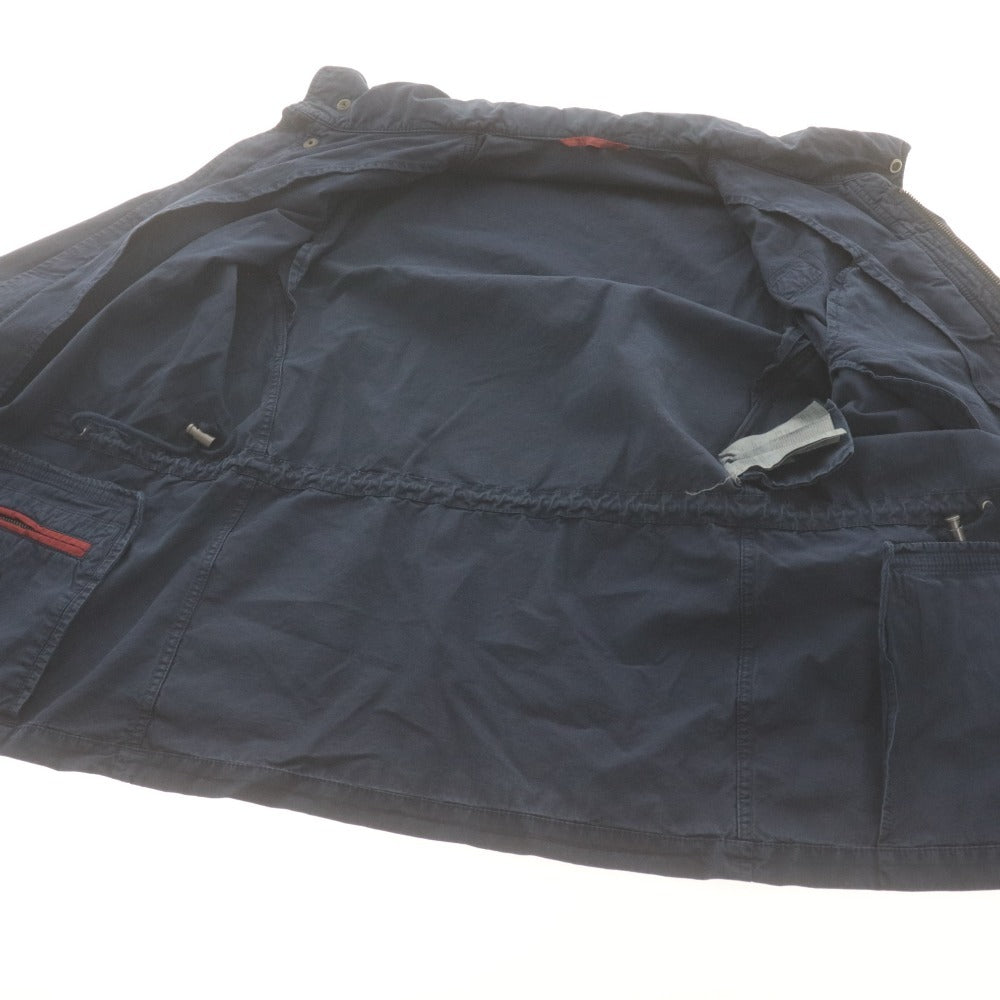 ■ Fay Jacket Long Sleeve Outer Cotton Hood Men's S Navy Buttoned