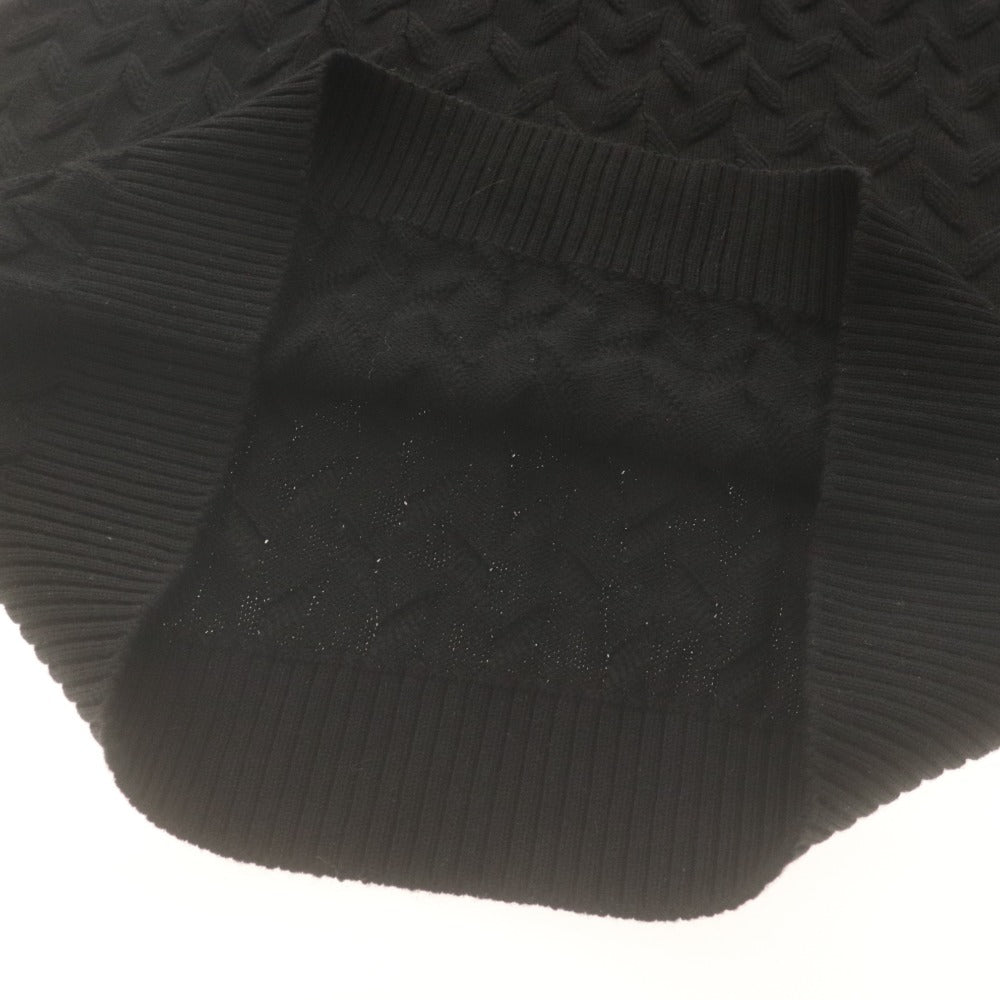 ■ DIKTAT Sweater Long Sleeve Knit Top Turtleneck Wool Made in Italy Men's M Black