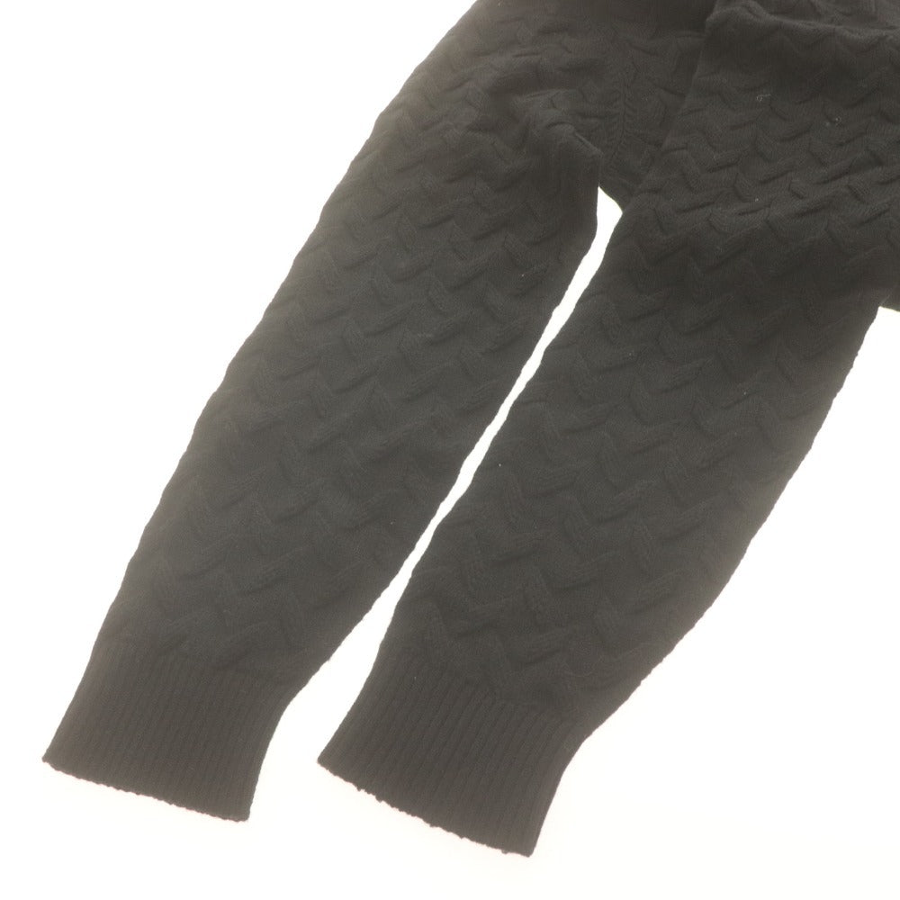■ DIKTAT Sweater Long Sleeve Knit Top Turtleneck Wool Made in Italy Men's M Black