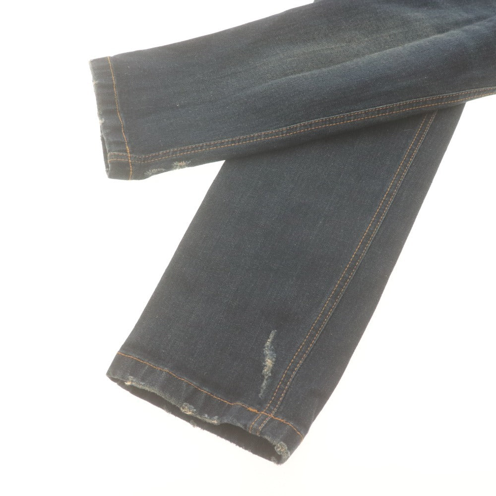 ■ entre amis Jeans Pants Bottoms Button Fly Distressed Men's 29 Indigo Blue