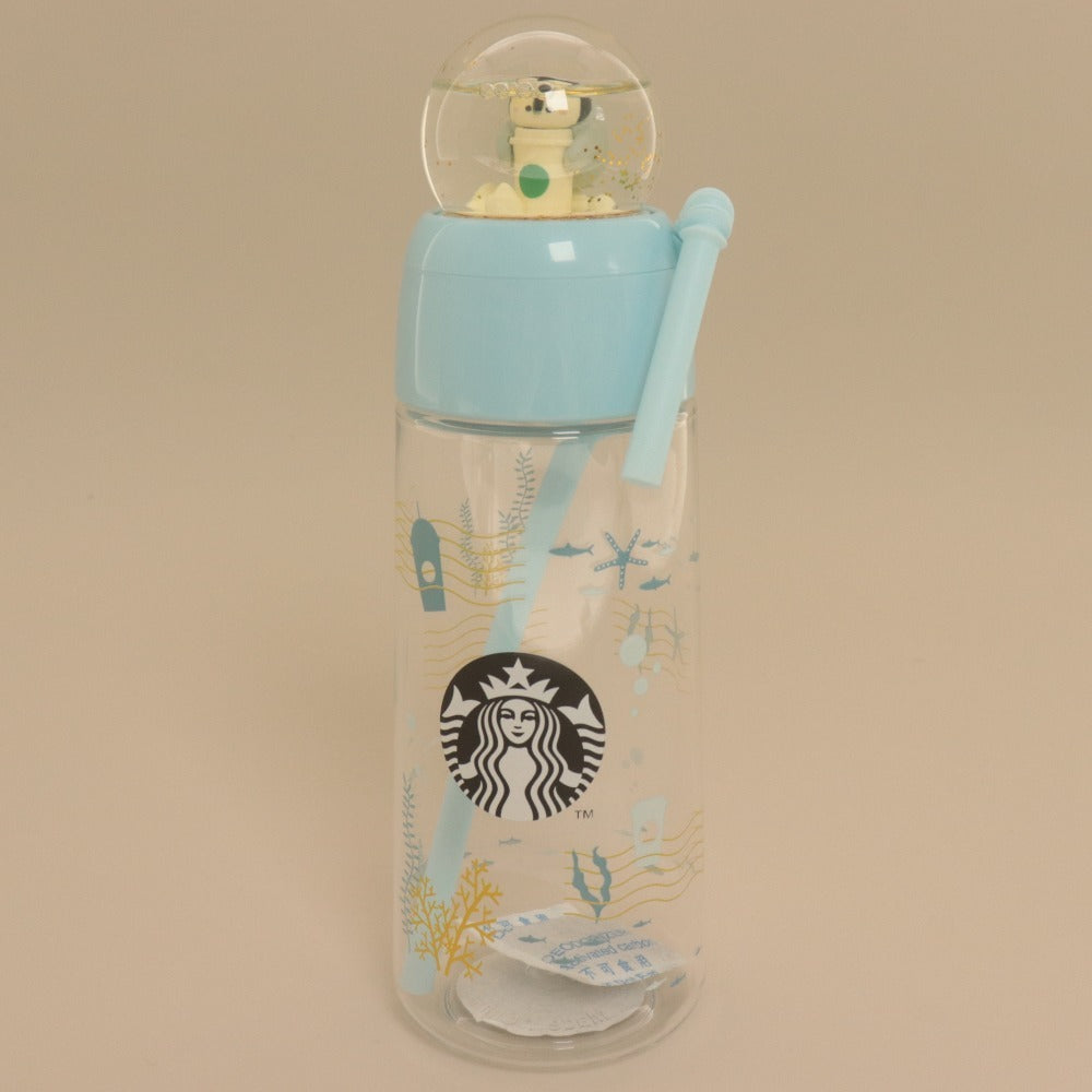 ■ STARBUCKS スターバックス ストロー付き カップ 海底世界デザイン 装飾玉付き 海外スタバ 中国限定 500ml 付属品付き 未使用