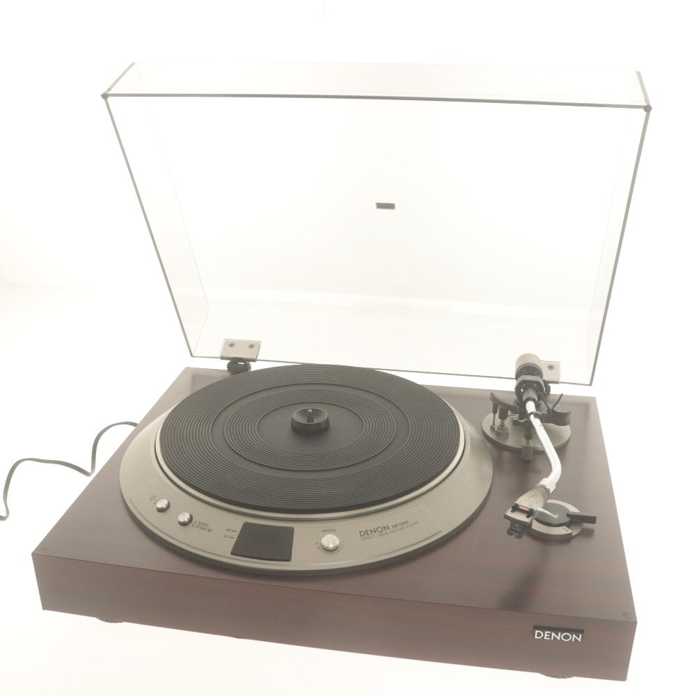 ■ DENON デノン DP-1200 ダイレクト ドライブ レコードプレイヤー ターンテーブル オーディオ機器 通電確認済み 説明書付き