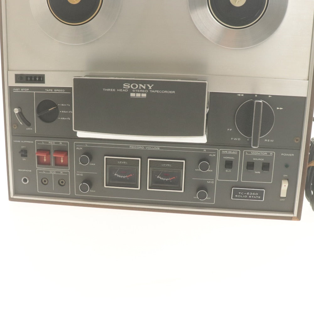 ■ SONY ソニー ステレオテープレコーダー TC-6360 オープンリールデッキ オーディオ機器 通電確認済み 説明書付き