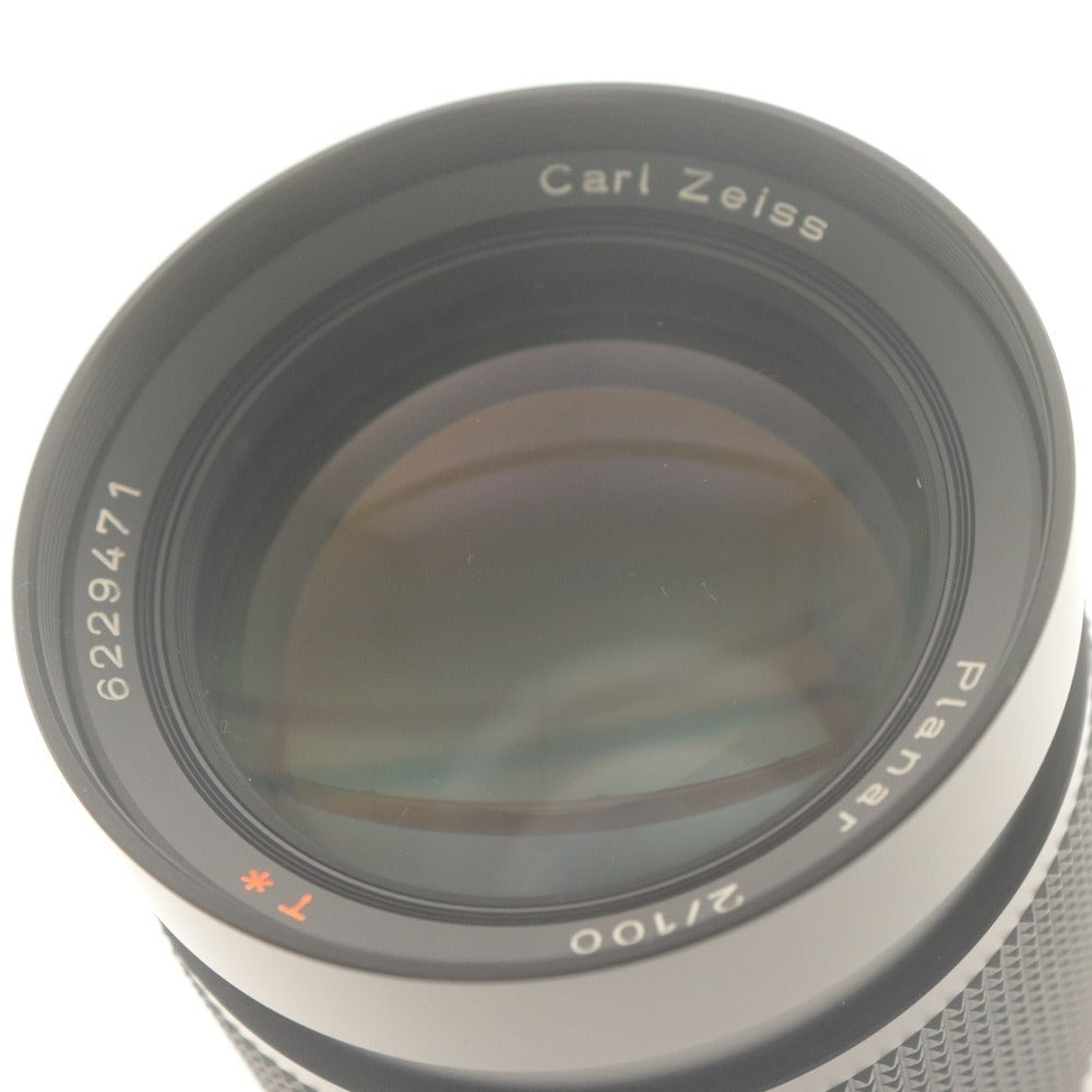 ■ CONTAX コンタックス カメラレンズ Carl Zeiss Planar 2/100 T* カールツァイス プラナー カメラ フィルター付き