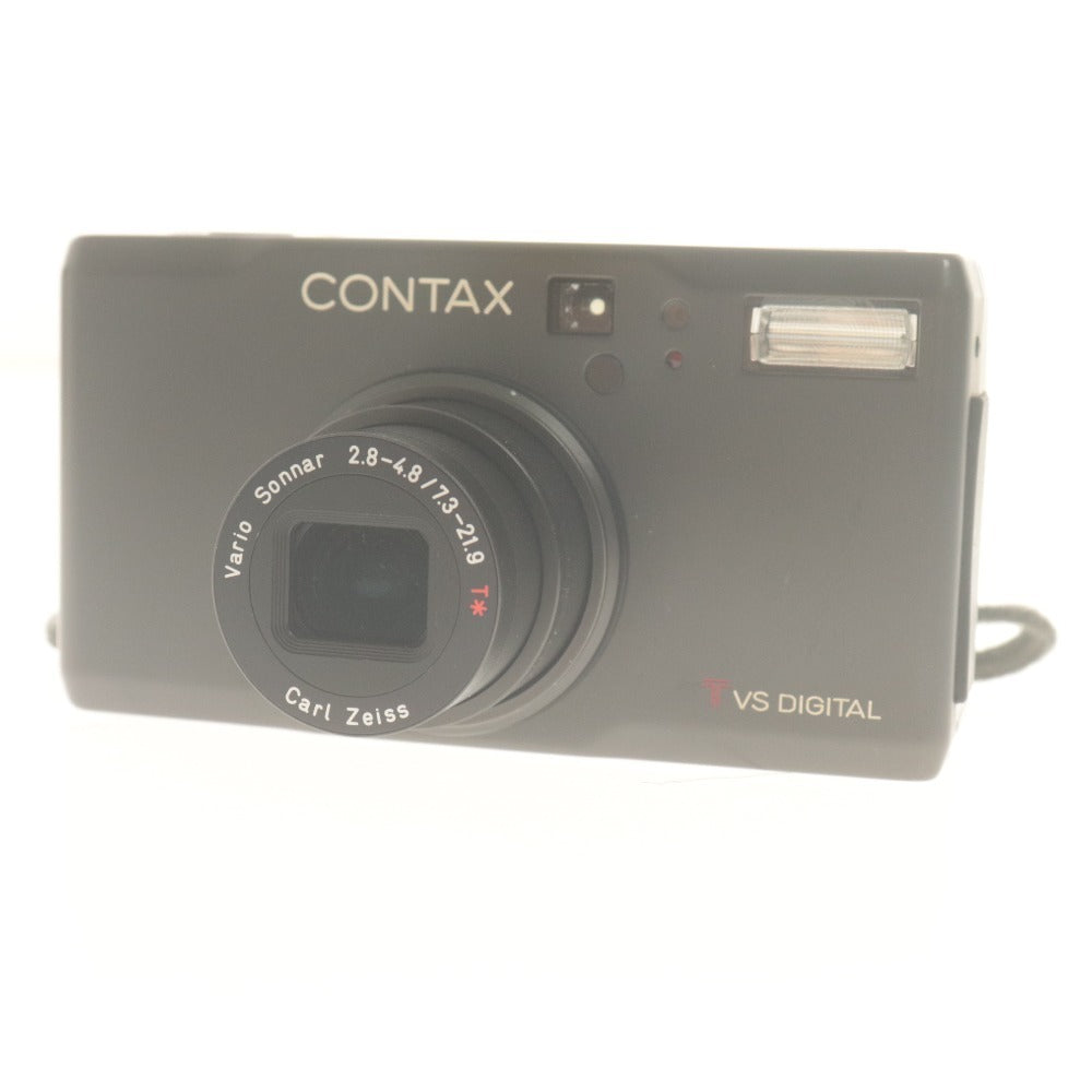 ■ Contax Compact Digital Camera CONTAX T VS DIGITAL Carl Zeiss Vario Sonnar 2.8-4.8/7.3-21.9 T* Power On Confirmed, Accessories Included