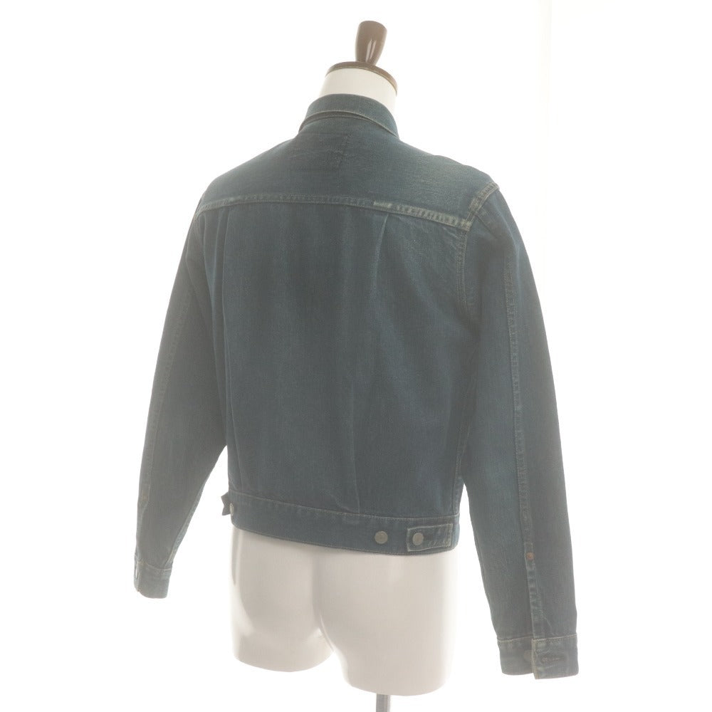 ■ Levi's Gジャン デニムジャケット 71507 アウター 復刻 革パッチ BIGE 赤耳 ボタン裏J02 日本製 メンズ 38 インディゴブルー