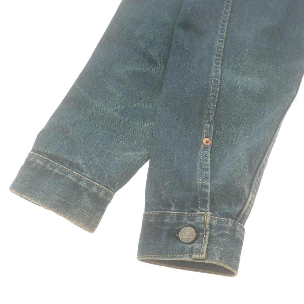 ■ Levi's Gジャン デニムジャケット 71507 アウター 復刻 革パッチ BIGE 赤耳 ボタン裏J02 日本製 メンズ 38 インディゴブルー