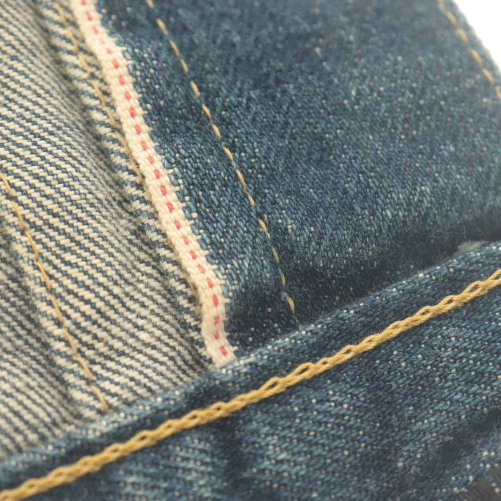 ■ Levi's Gジャン デニムジャケット 71507 アウター 復刻 革パッチ BIGE 赤耳 ボタン裏J02 日本製 メンズ 38 インディゴブルー