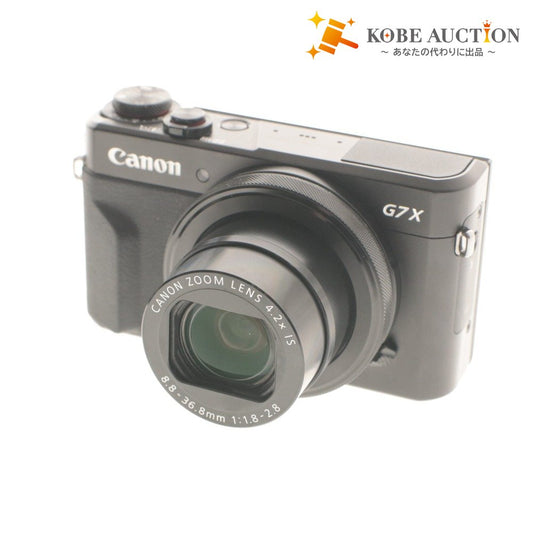 ■ Canon キヤノン デジタルカメラ PowerShot G7 X Mark II コンパクト レンズ 8.8-36.8mm 1:1.8-2.8 箱 付属品付き 通電確認済み