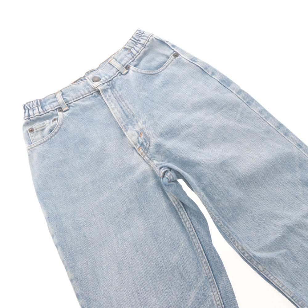 ■ Levi's リーバイス ジーンズ デニムパンツ ボトムス ウエストサイドゴム 日本製 丸高衣料 レディース 実寸XS相当 ライトネイビー