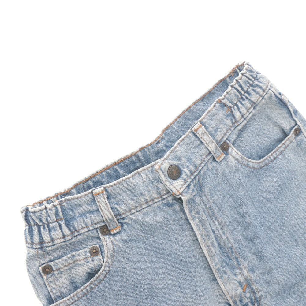 ■ Levi's リーバイス ジーンズ デニムパンツ ボトムス ウエストサイドゴム 日本製 丸高衣料 レディース 実寸XS相当 ライトネイビー