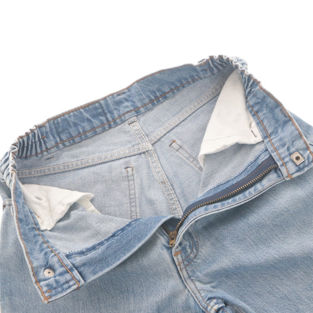 ■ Levi's リーバイス ジーンズ デニムパンツ ボトムス ウエストサイドゴム 日本製 丸高衣料 レディース 実寸XS相当 ライトネイビー