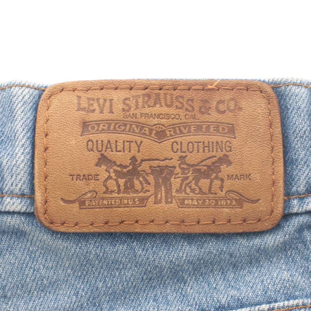 ■ Levi's リーバイス ジーンズ デニムパンツ ボトムス ウエストサイドゴム 日本製 丸高衣料 レディース 実寸XS相当 ライトネイビー