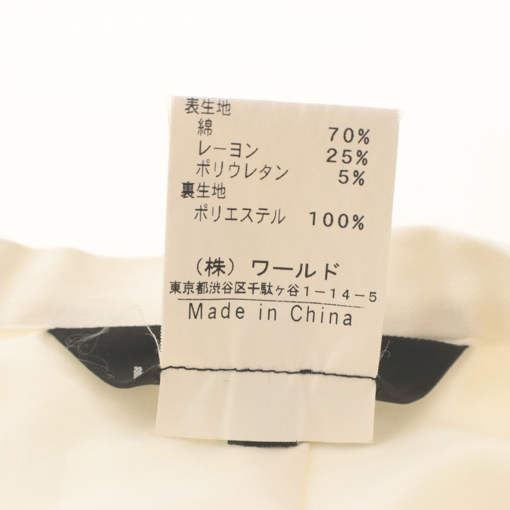 ■ INDIVI フレアスカート ひざ丈 ボトムス マーメイドライン ワールド株 レディース 38 (M相当) アイボリー