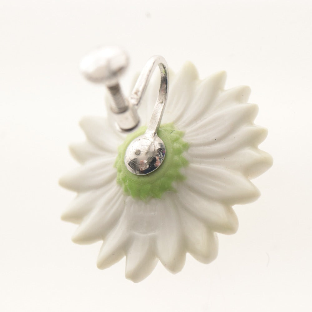 ■ TOSHIKANE トシカネ 俊兼 有田焼 イヤリング デイジー マーガレット 花柄 刻印有 焼き物 高級陶磁器 レディース ヴィンテージ