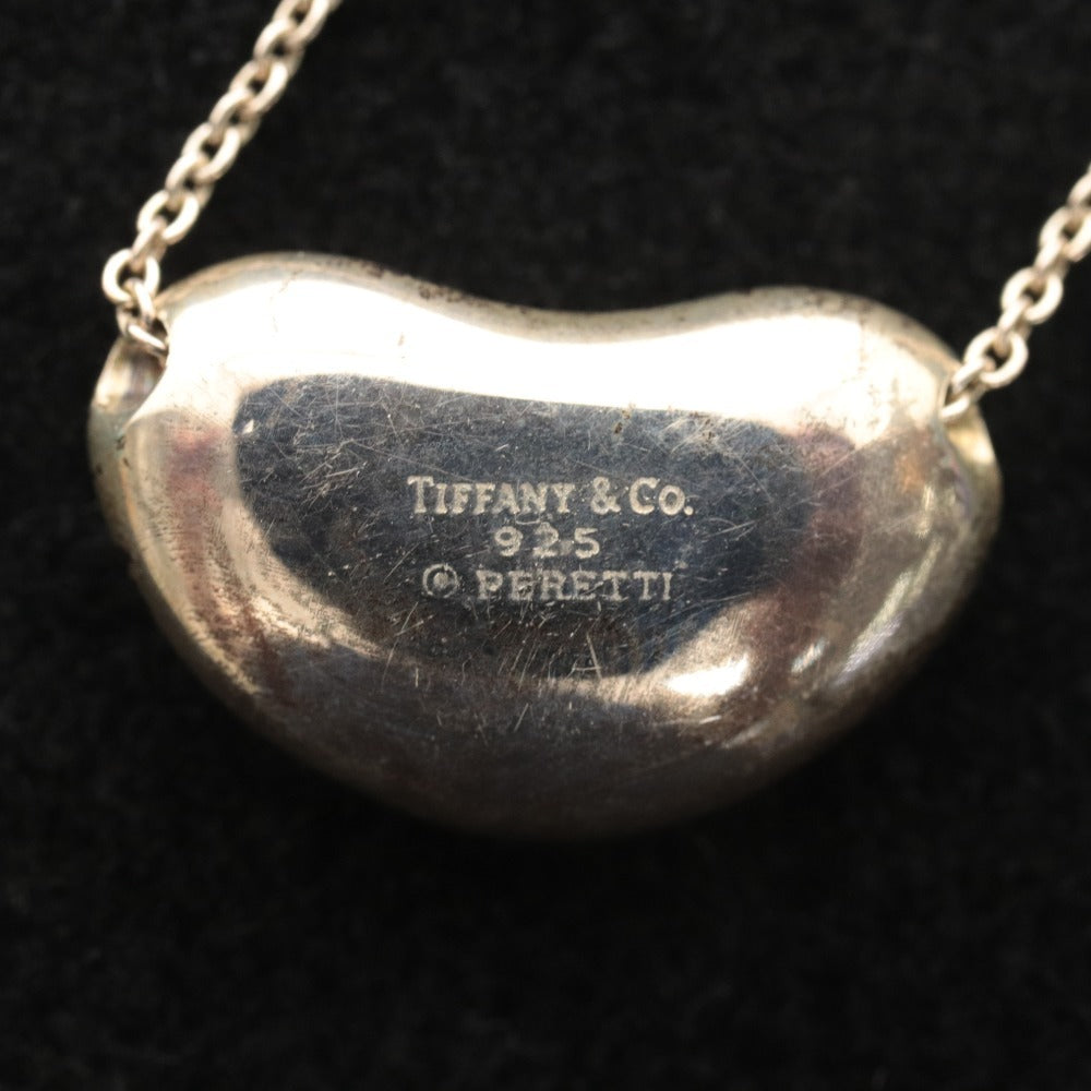 ■ TIFFANY&Co ティファニー ネックレス エルサ・ペレッティ ビーン デザイン スターリングシルバー 925 刻印有 8g 箱付き 未使用(汚有)