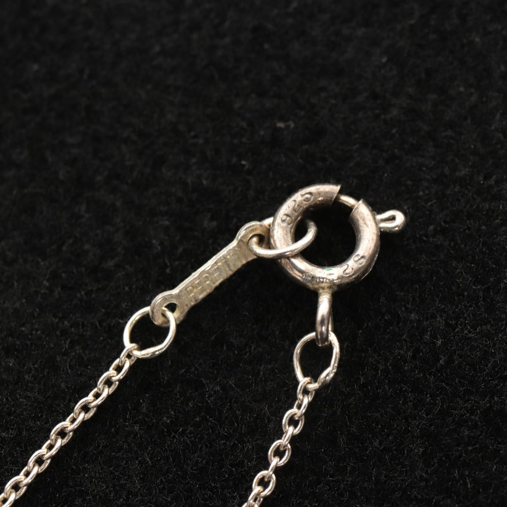 ■ TIFFANY&Co ティファニー ネックレス エルサ・ペレッティ ビーン デザイン スターリングシルバー 925 刻印有 8g 箱付き 未使用(汚有)