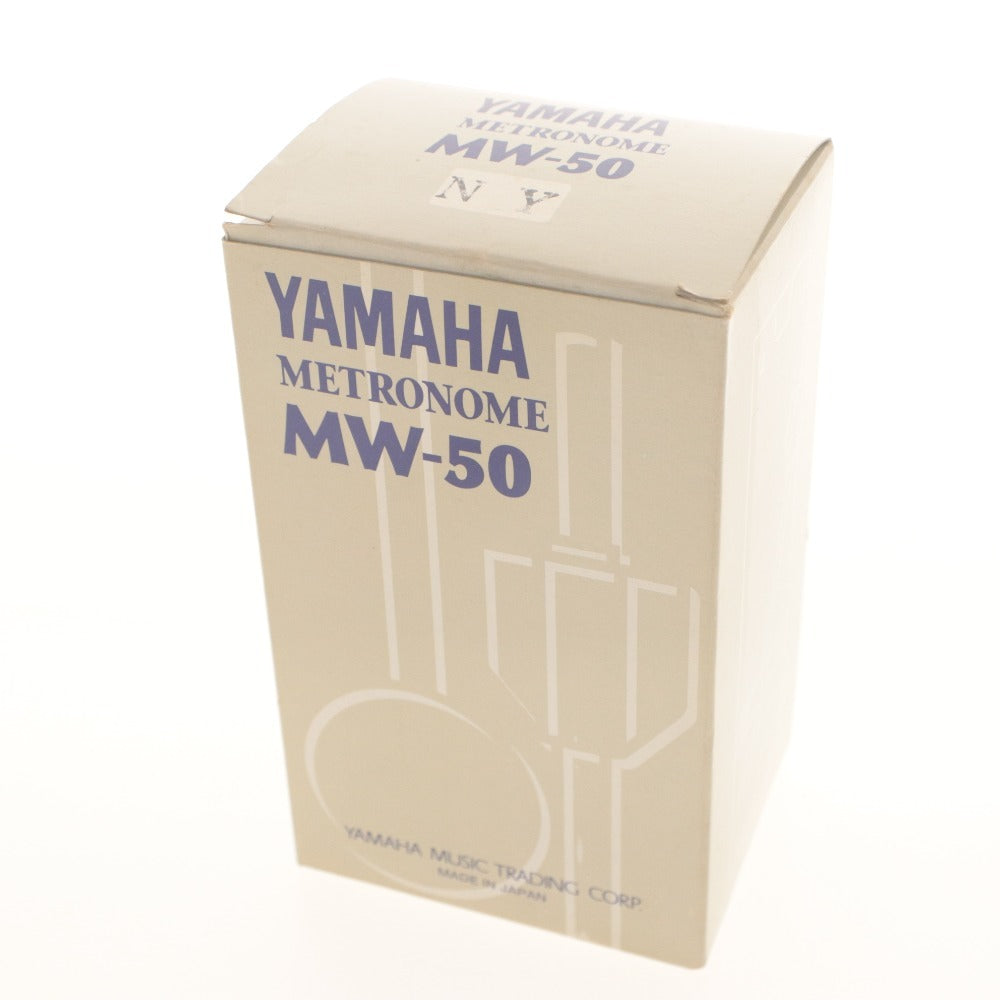 ■ YAMAHA ヤマハ ミニ メトロノーム MW-50 器材 木 箱,付属品付き 動作確認済み 未使用(汚有)