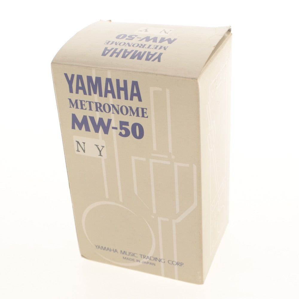■ YAMAHA ヤマハ ミニ メトロノーム MW-50 器材 木 箱,付属品付き 動作確認済み 未使用(汚有)