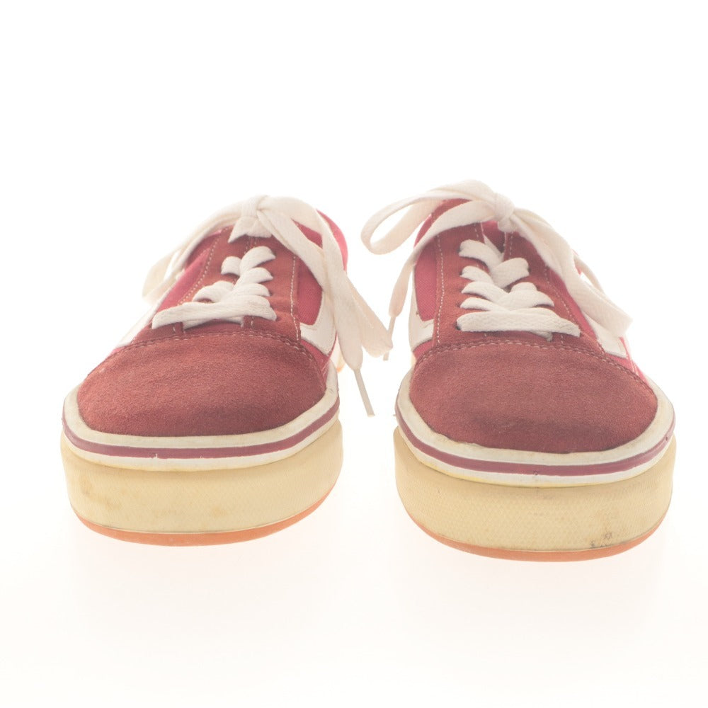 ■ VANS スニーカー NEW JAZZ ニュージャズ V2000 ストリート感 キャンバス メンズ レディース 6 (24cm相当) レッド 白 未使用(訳アリ)