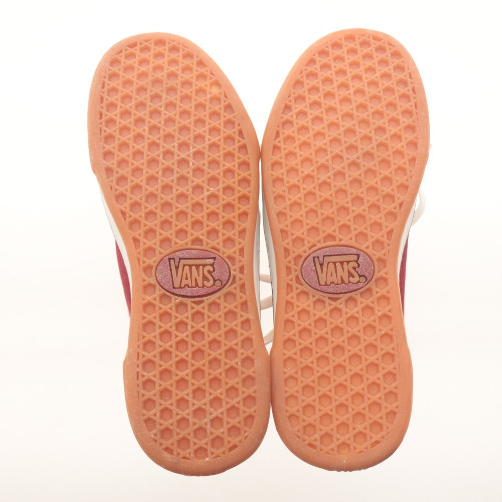 ■ VANS スニーカー NEW JAZZ ニュージャズ V2000 ストリート感 キャンバス メンズ レディース 6 (24cm相当) レッド 白 未使用(訳アリ)