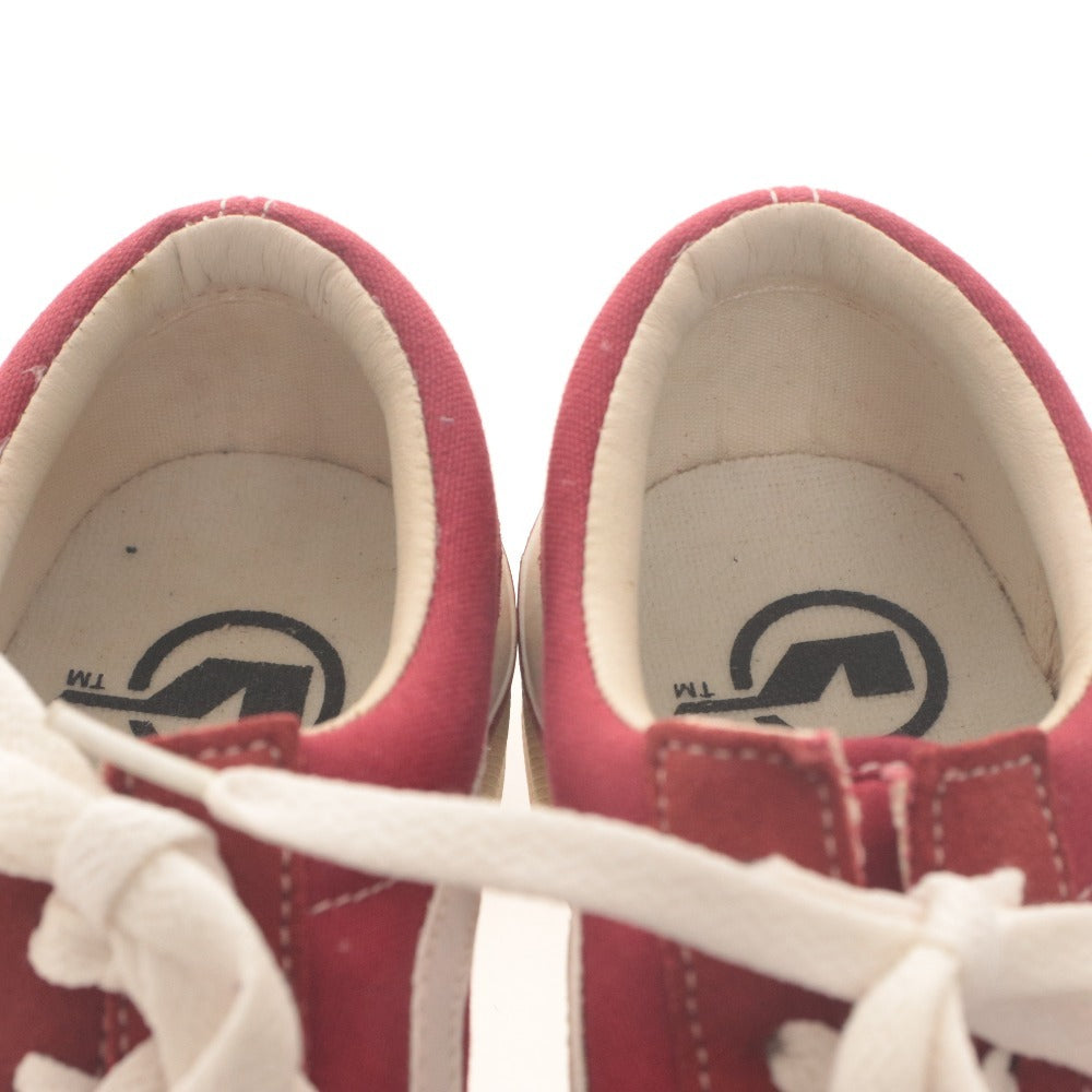 ■ VANS スニーカー NEW JAZZ ニュージャズ V2000 ストリート感 キャンバス メンズ レディース 6 (24cm相当) レッド 白 未使用(訳アリ)