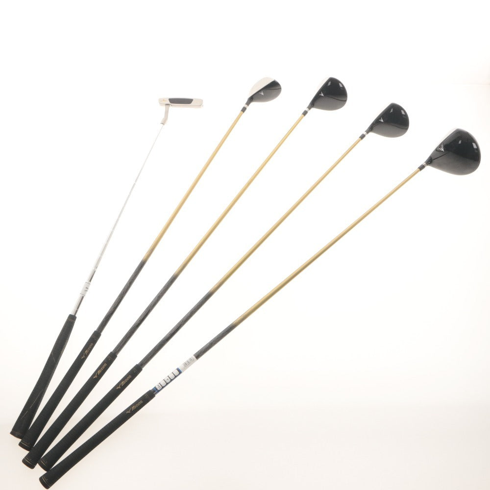 ■ Mizuno Golf Clubs RV-03 5-Club Set Bundle Driver 1W, Fairway Wood 3W, 5W, Utility, Putter with Headcovers