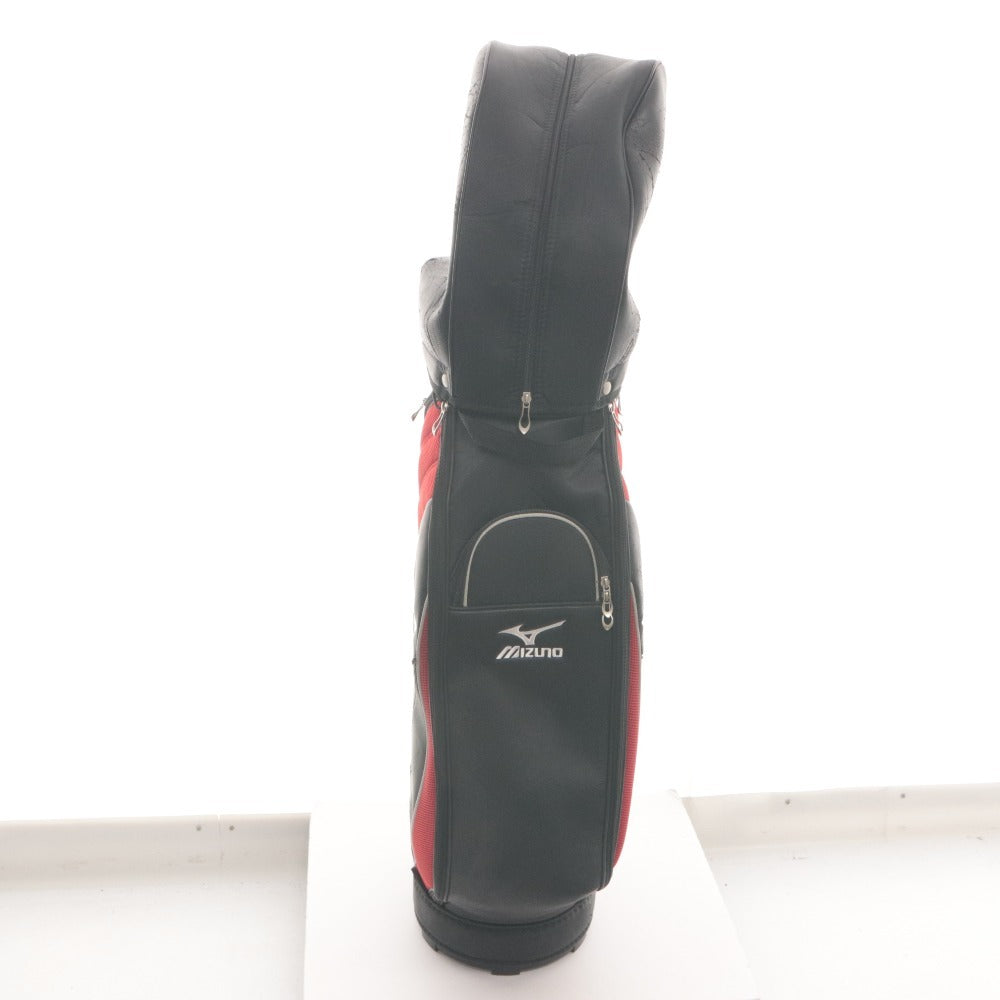 ■ MIZUNO Golf Bag Caddy Bag Golf Goods 5-Way Divider Approx. 126cm 3.1kg Black Red