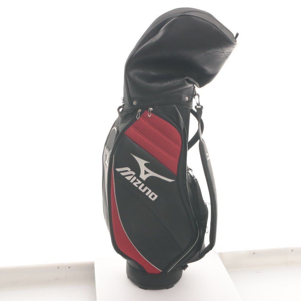 ■ MIZUNO Golf Bag Caddy Bag Golf Goods 5-Way Divider Approx. 126cm 3.1kg Black Red