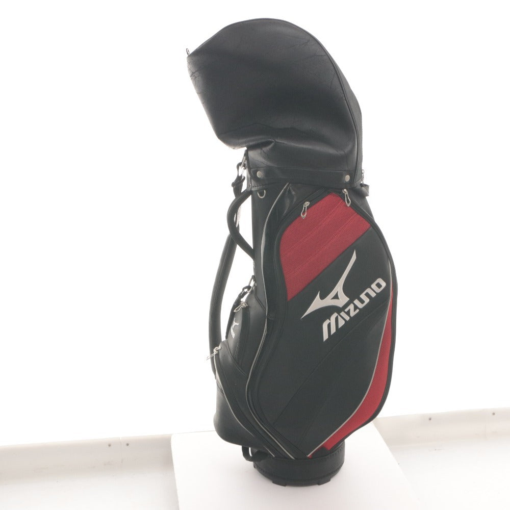 ■ MIZUNO Golf Bag Caddy Bag Golf Goods 5-Way Divider Approx. 126cm 3.1kg Black Red