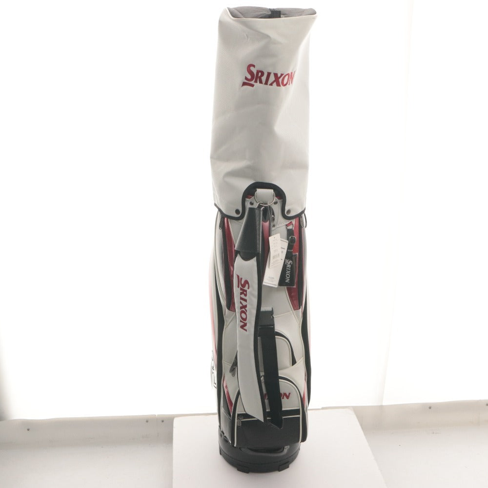 ■ SRIXON スリクソン ゴルフバッグ キャディバッグ GGC-S175L 5分割 9.0型 (47インチ対応) 約3.5kg ホワイト レッド ブラック タグ付き