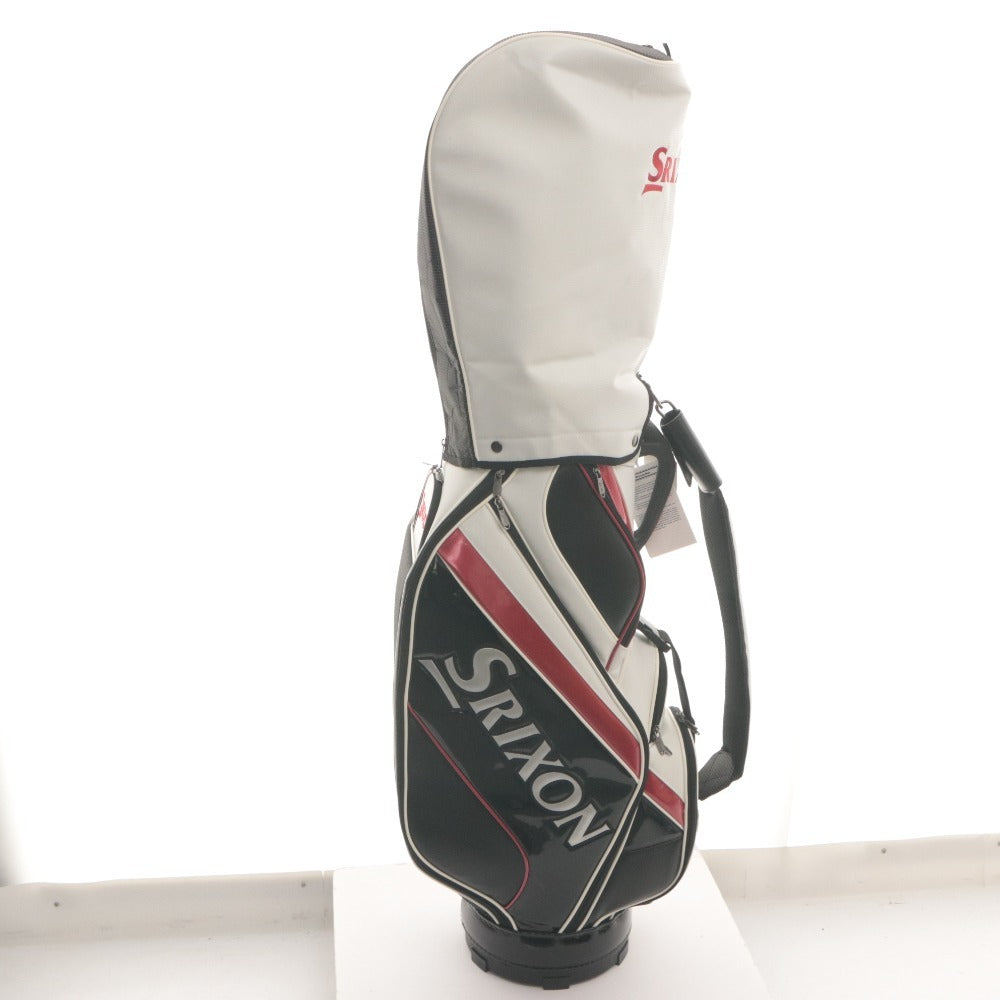 ■ SRIXON スリクソン ゴルフバッグ キャディバッグ GGC-S175L 5分割 9.0型 (47インチ対応) 約3.5kg ホワイト レッド ブラック タグ付き
