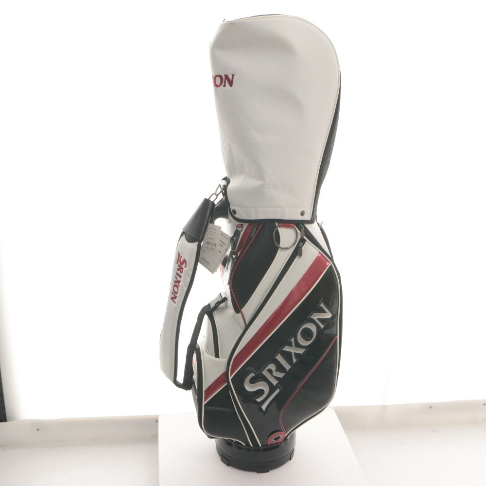 ■ SRIXON スリクソン ゴルフバッグ キャディバッグ GGC-S175L 5分割 9.0型 (47インチ対応) 約3.5kg ホワイト レッド ブラック タグ付き
