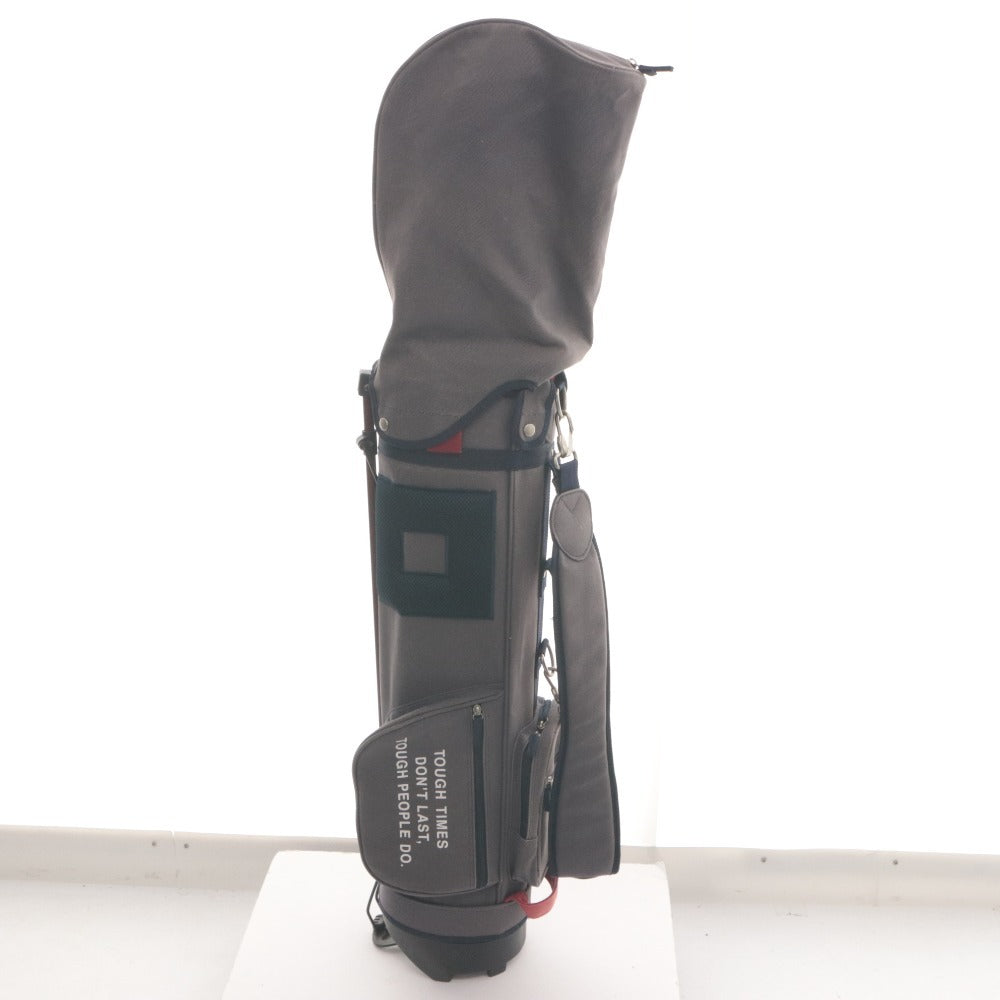 ■ ONOFF Golf Bag Golf Caddy Bag 4-Way Dividers Approx. 110cm 2.6kg Gray/Reddish Brown