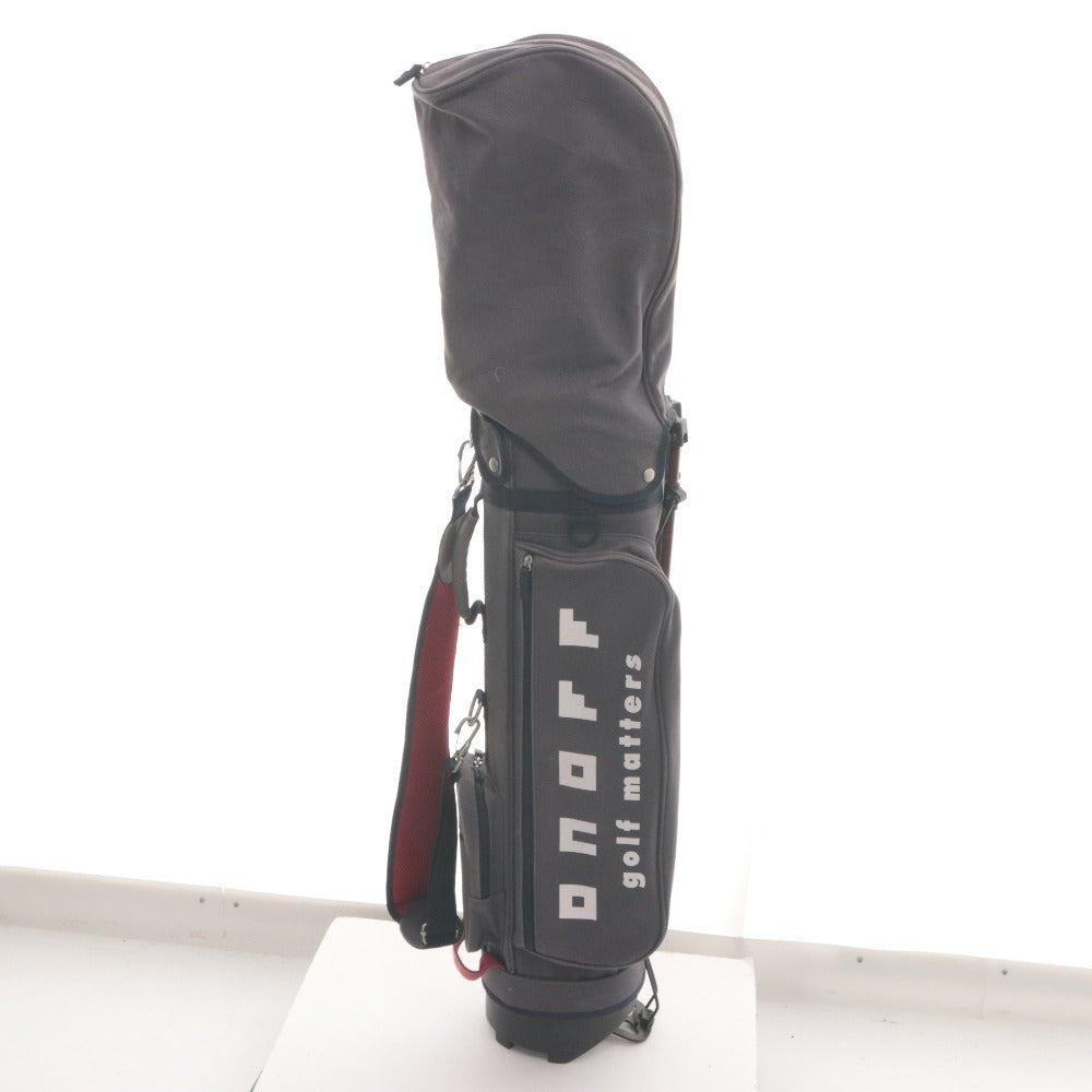 ■ ONOFF Golf Bag Golf Caddy Bag 4-Way Dividers Approx. 110cm 2.6kg Gray/Reddish Brown