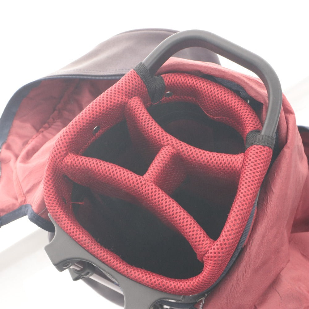■ ONOFF Golf Bag Golf Caddy Bag 4-Way Dividers Approx. 110cm 2.6kg Gray/Reddish Brown