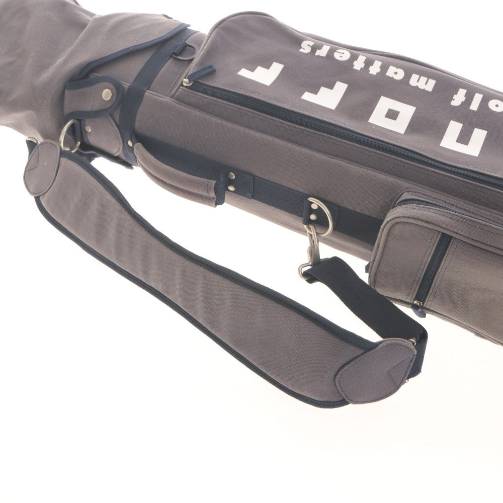 ■ ONOFF Golf Bag Golf Caddy Bag 4-Way Dividers Approx. 110cm 2.6kg Gray/Reddish Brown