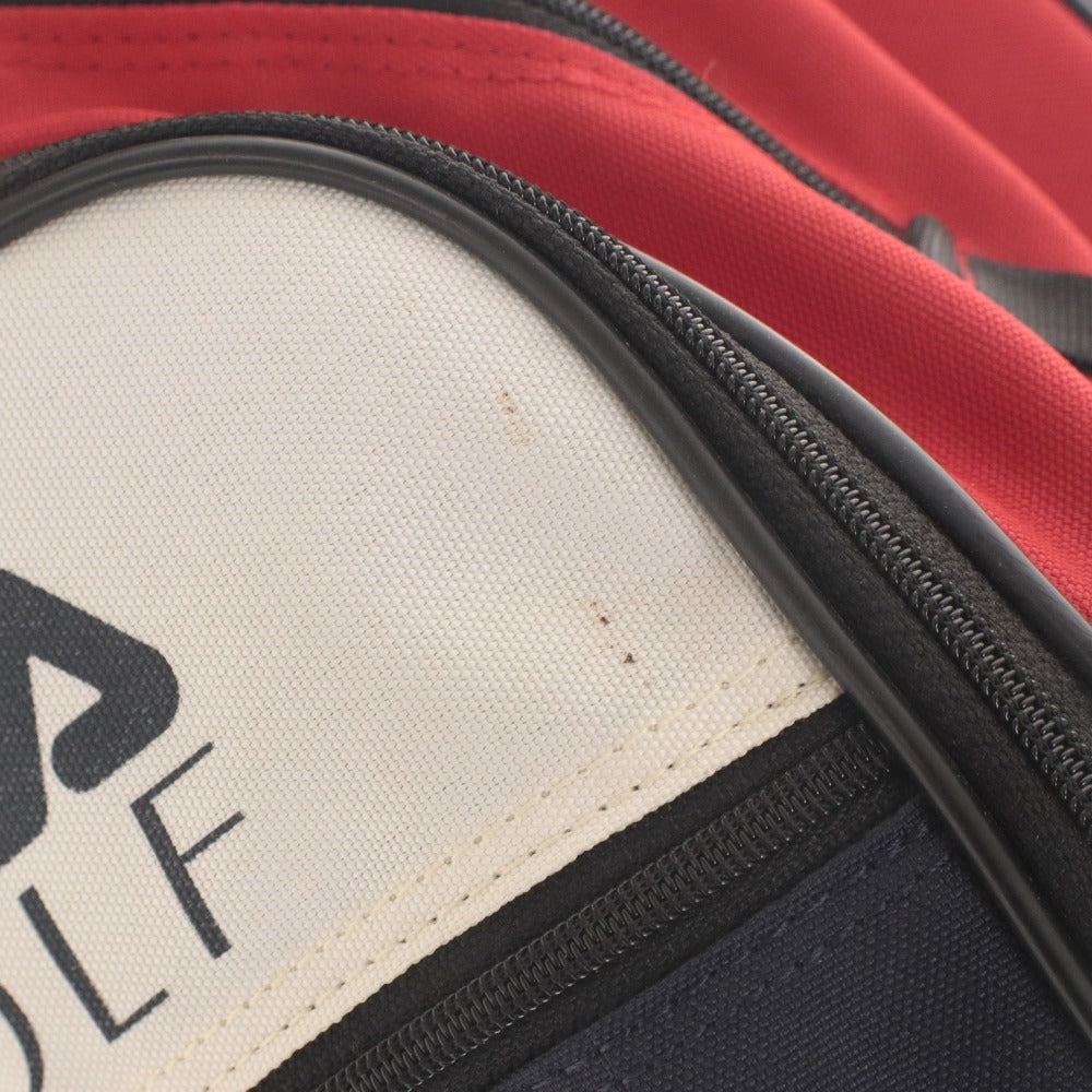 ■ FILA フィラ ゴルフバッグ キャディバッグ ゴルフ用品 6分割 約 125cm 2.9kg ネイビー系 レッド系