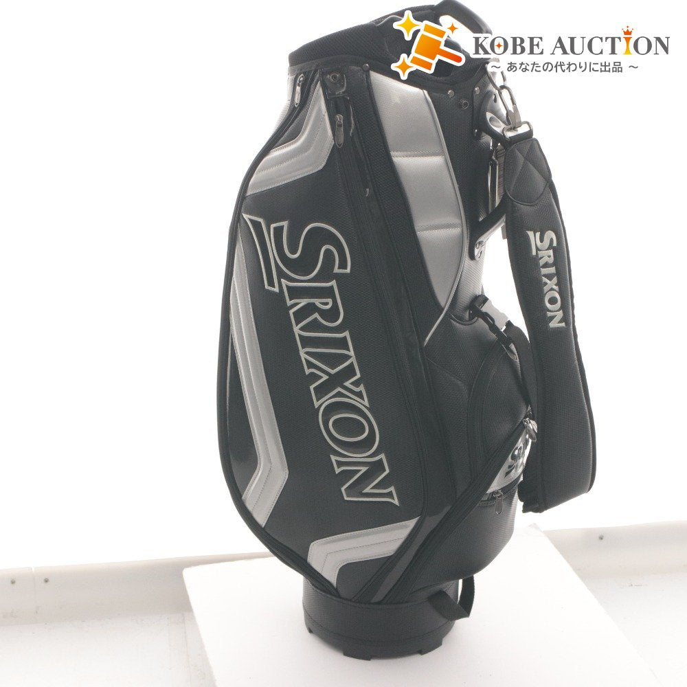 ■ SRIXON スリクソン ゴルフバッグ キャディバッグ GGC-S166 ゴルフ用品 9.5型 3.0kg ブラック シルバー タグ付き