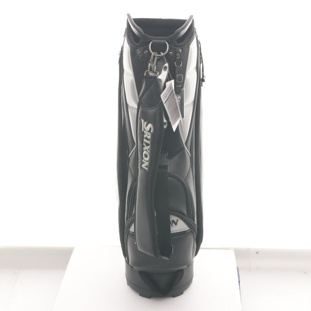 ■ SRIXON スリクソン ゴルフバッグ キャディバッグ GGC-S166 ゴルフ用品 9.5型 3.0kg ブラック シルバー タグ付き
