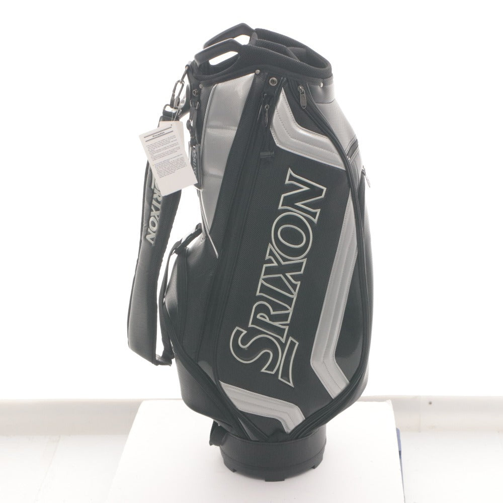 ■ SRIXON スリクソン ゴルフバッグ キャディバッグ GGC-S166 ゴルフ用品 9.5型 3.0kg ブラック シルバー タグ付き