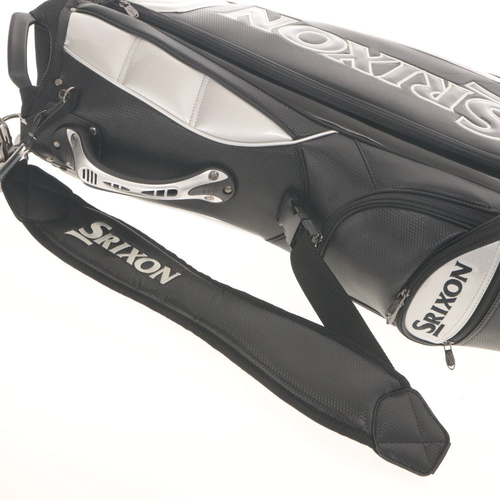 ■ SRIXON スリクソン ゴルフバッグ キャディバッグ GGC-S166 ゴルフ用品 9.5型 3.0kg ブラック シルバー タグ付き