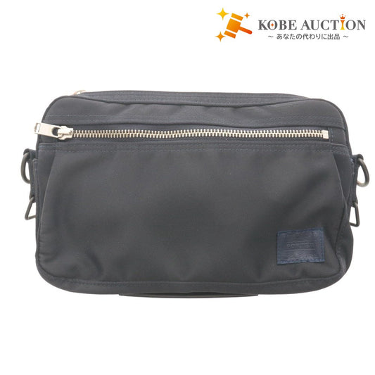 ■ PORTER Yoshida & Co. Shoulder Bag LIFT Horizontal Compact Men's Dark Navy with Pouch/Card Case