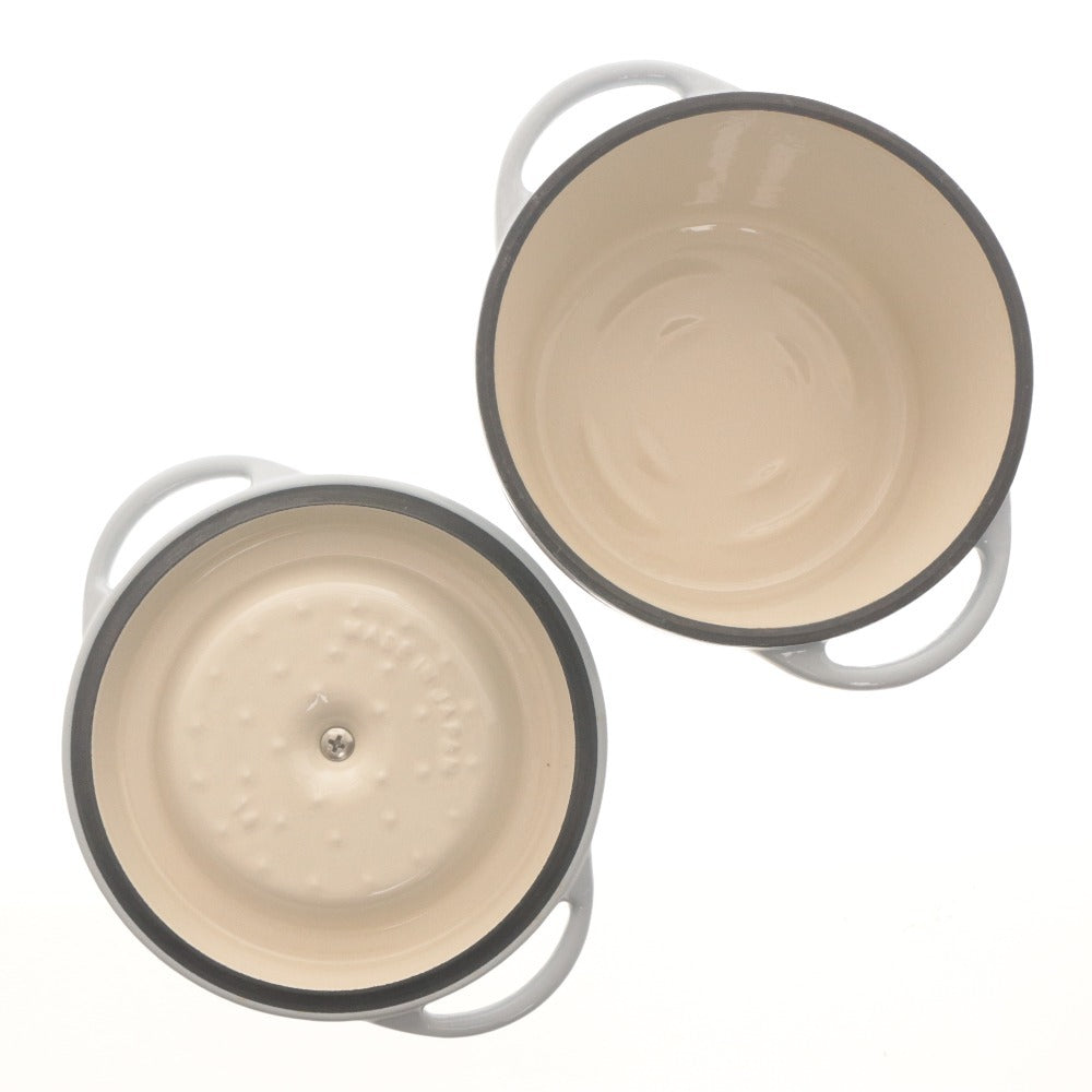■ Vermicular Enamel Pot Oven Pot Round 14cm Cast Iron Enamel Pot Cookware Baby Food Side Dishes With Box