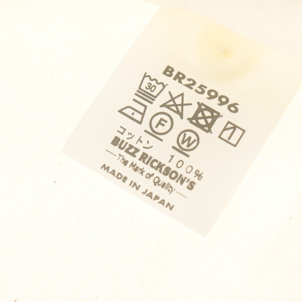 ■ Buzz Rickson's バズリクソンズ シャツ 長袖 トップス シャンブレーワークシャツ メンズ L ホワイト系 アイボリー系 タグ付き 未使用