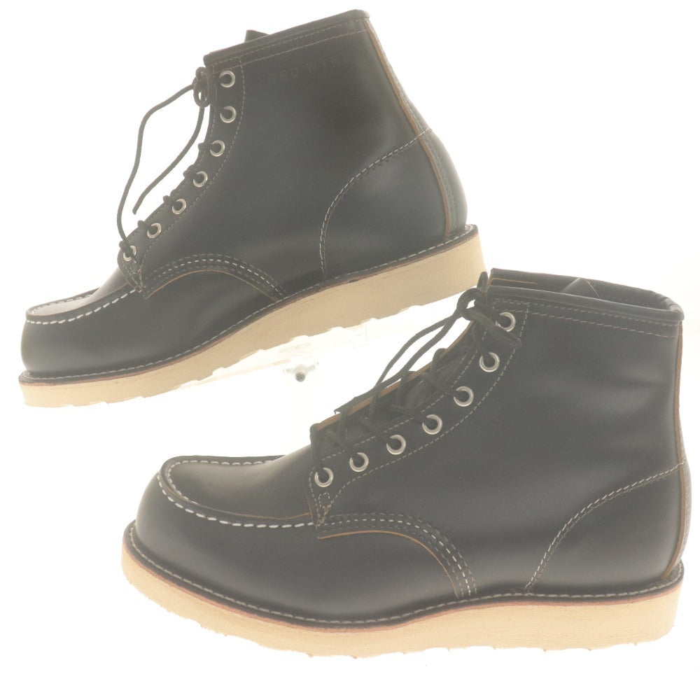 ■ RED WING レッドウィング ブーツ 9874 靴 アイリッシュセッター 犬タグ メンズ 26.0 ブラック 付属品付き 未使用