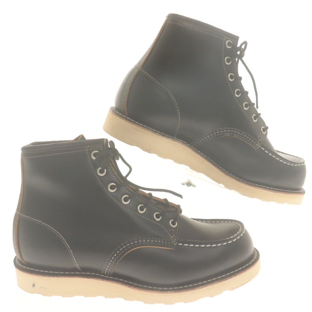 ■ RED WING レッドウィング ブーツ 9874 靴 アイリッシュセッター 犬タグ メンズ 26.0 ブラック 付属品付き 未使用