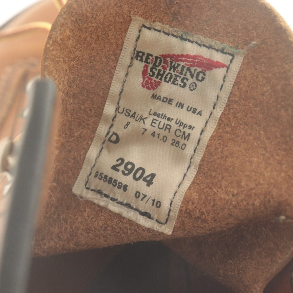 ■ RED WING レッドウィング ブーツ レースアップワークブーツ 2904 靴 ラインマン 26.0 ブラウン クロス付き