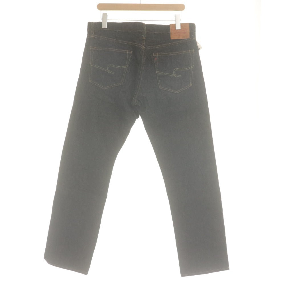 ■ BURGUS PLUS Pants Jeans Bottoms Denim 771 Button Fly Hinoya Men's W36 L34 Indigo With Accessories Unused